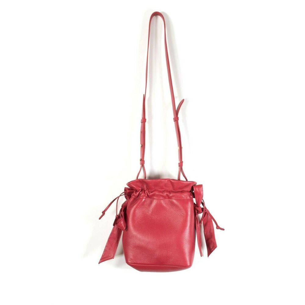 Simone Rocha Red Bucket Bag Drawstring Purse - Picture 2 of 7